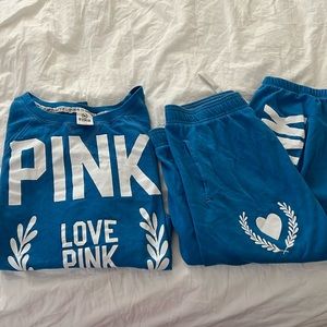 Vintage Love Pink. Sweat suit. S top M bottom